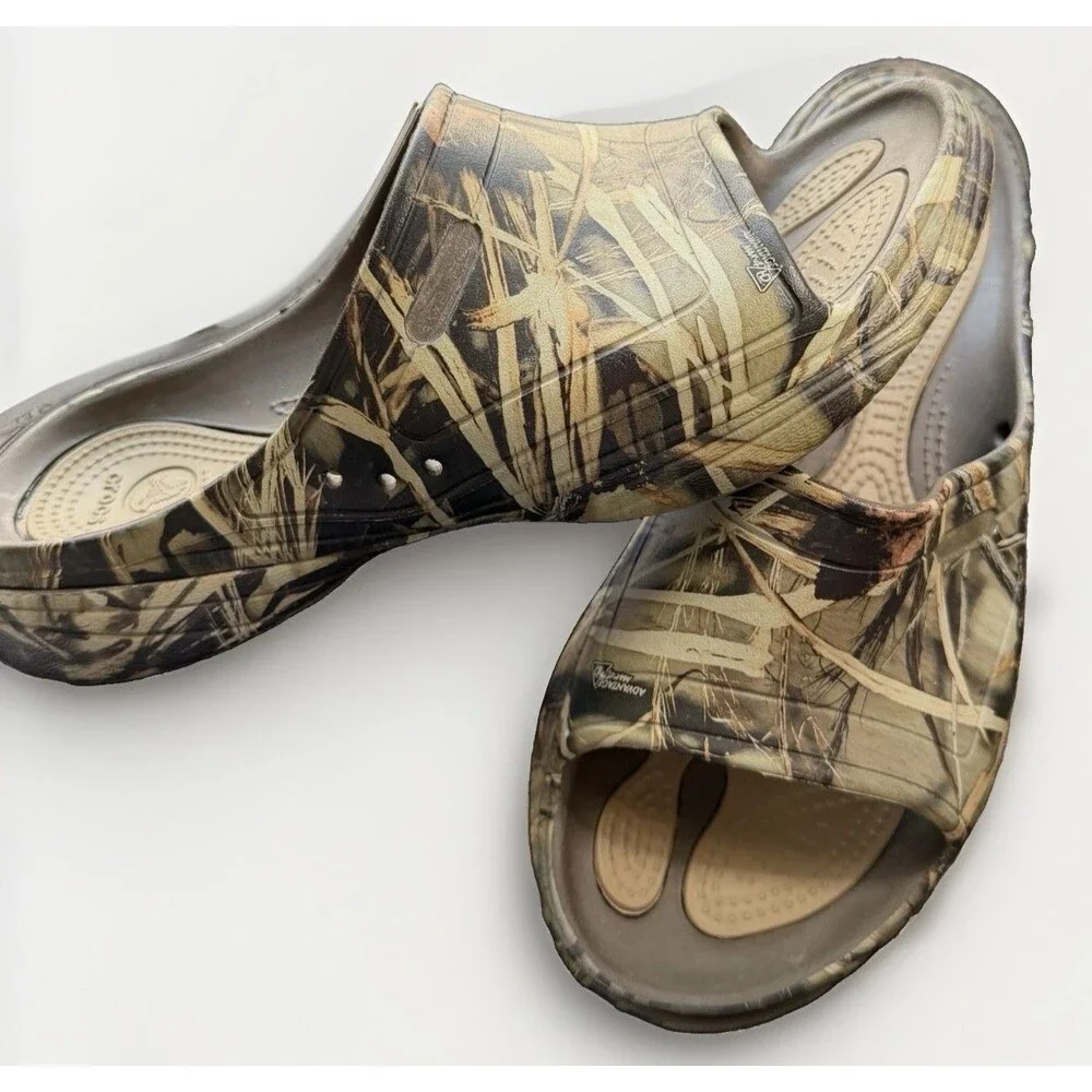 Crocs Realtree Advantage Max-4 HD Camo Clogs Mens 12 Hunting Outdoor Slip On